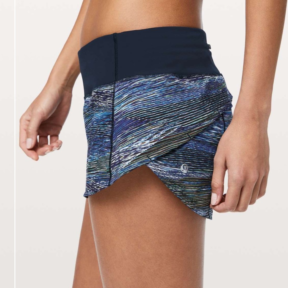 Lululemon Speed Up Short *2.5" Interconnect Blue Multi / True Navy